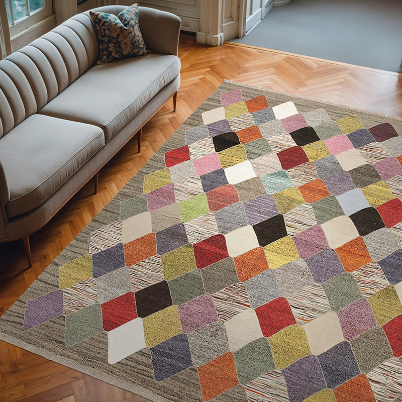 Nueva Alfombra Turca Kilim - 258 cm x 306 cm - K0070490