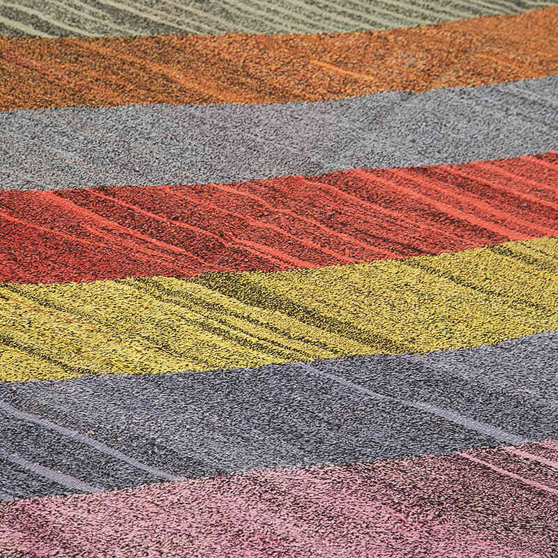 New Turkish Handwoven Kilim Rug - 7' 3" x 10' 6" (87" x 126") - K0070491