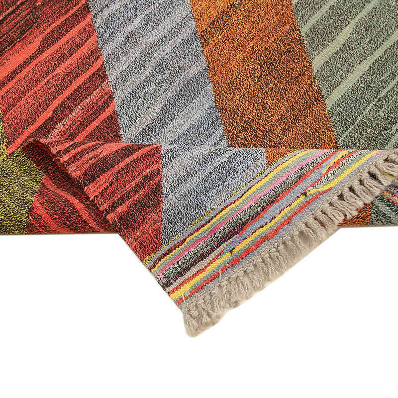 New Turkish Handwoven Kilim Rug - 7' 3" x 10' 6" (87" x 126") - K0070491