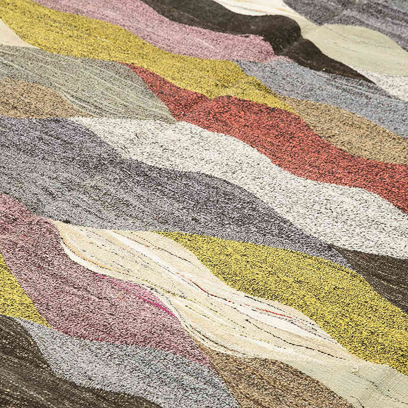 New Turkish Handwoven Kilim Rug - 9' 6" x 12' 1" (114" x 145") - K0070497