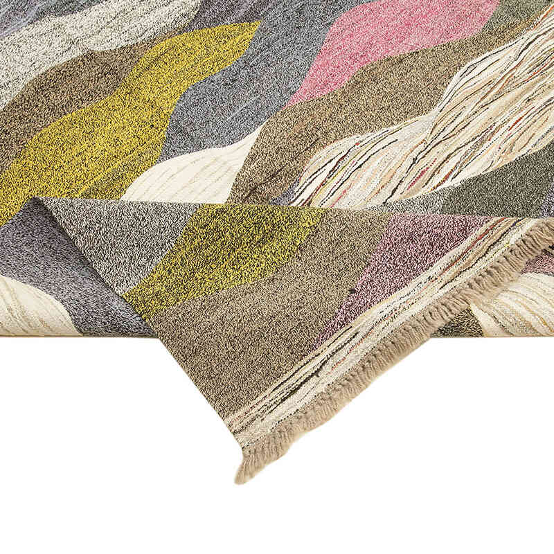 New Turkish Handwoven Kilim Rug - 9' 6" x 12' 1" (114" x 145") - K0070497