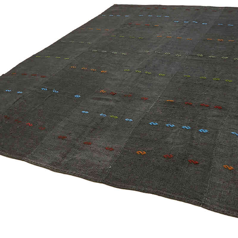 Vintage Anatolian Hemp Kilim Rug - 9' 10" x 12' 2" (118" x 146") - K0070499
