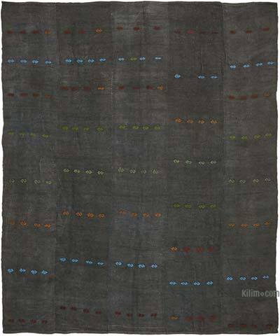 Vintage Anatolian Hemp Kilim Rug - 9' 10" x 12' 2" (118" x 146")