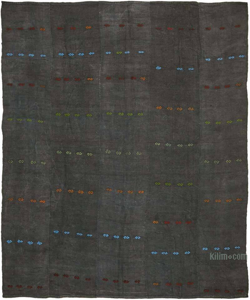 Vintage Anatolian Hemp Kilim Rug - 9' 10" x 12' 2" (118" x 146") - K0070499