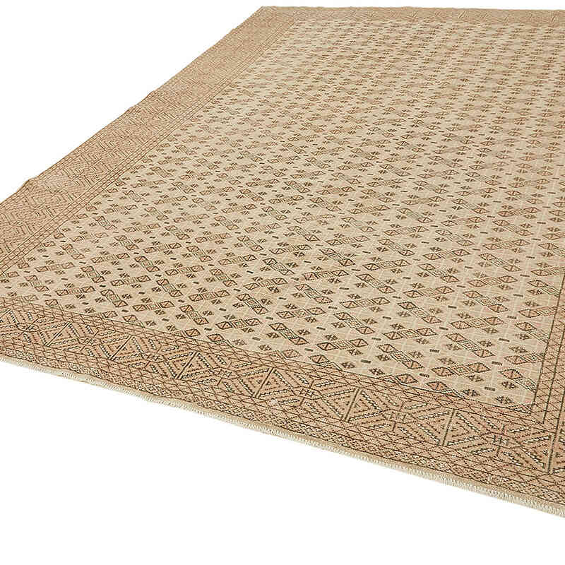 Vintage Hand-Knotted Oriental Rug - 8' 11" x 11' 2" (107" x 134") - K0070508