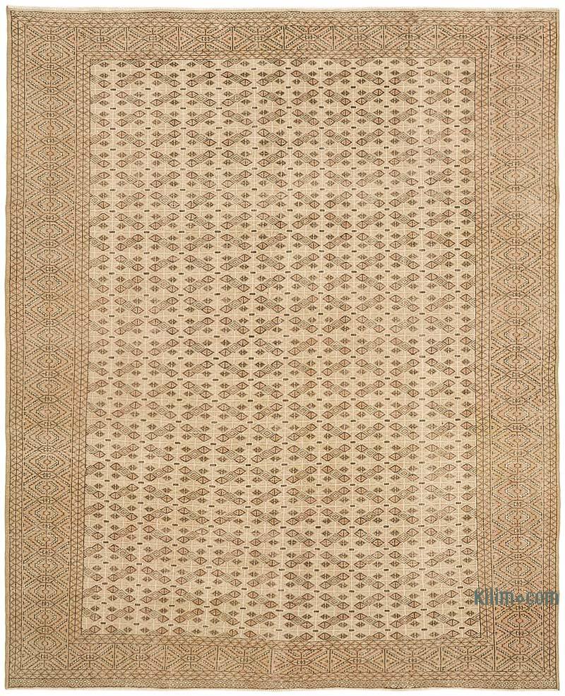 Vintage Hand-Knotted Oriental Rug - 8' 11" x 11' 2" (107" x 134") - K0070508