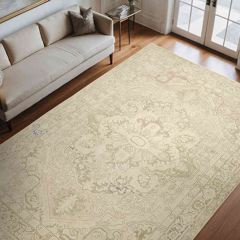 Vintage Hand-Knotted Oriental Rug - 7' 10" x 11' 4" (94" x 136") - K0070512