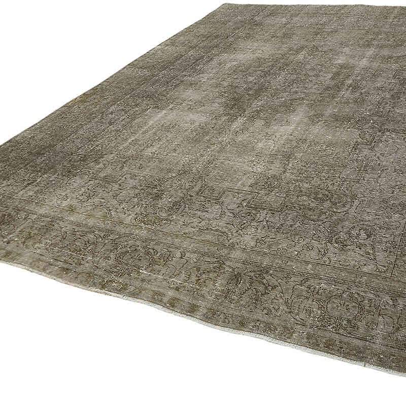 Overdyed Vintage El Dokuma Oryantal Halı - 290 cm x 380 cm - K0070514