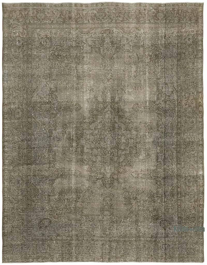 Overdyed Vintage El Dokuma Oryantal Halı - 290 cm x 380 cm - K0070514