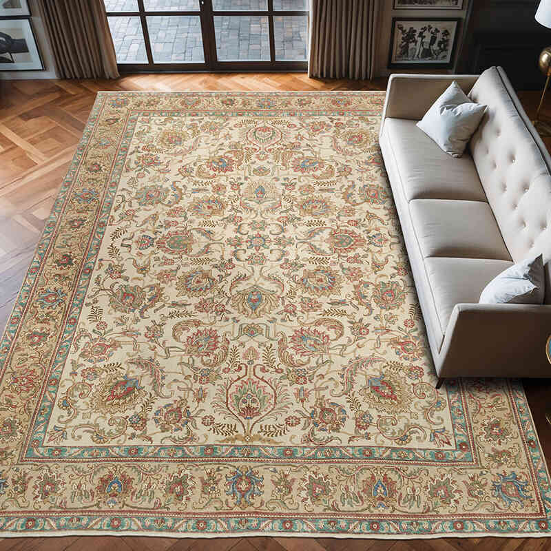 El Dokuma Vintage Halı - 290 cm x 397 cm - K0070515