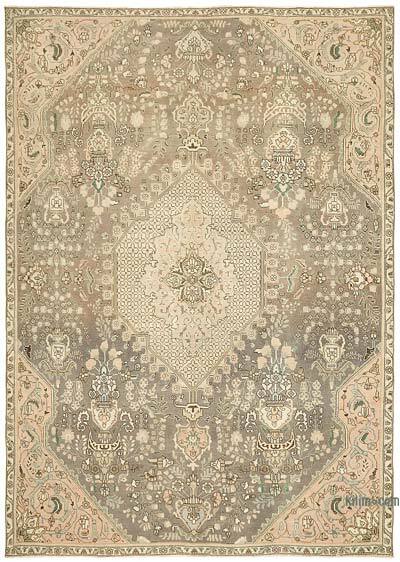 Vintage Hand-Knotted Oriental Rug - 7' 9" x 10' 11" (93" x 131")