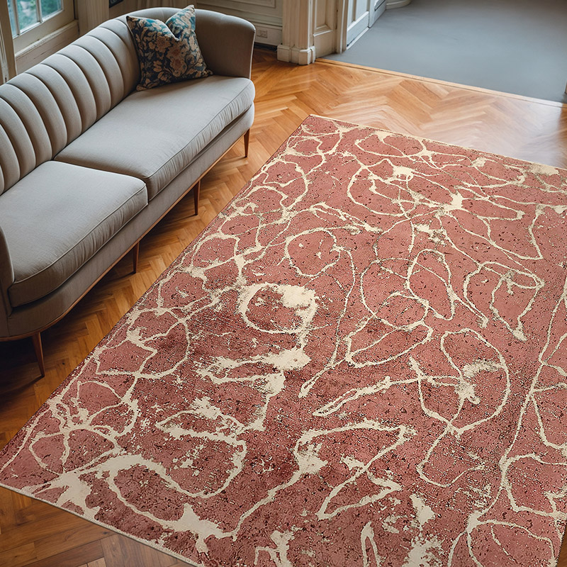 Overdyed Vintage Hand-knotted Oriental Rug - 8' 1" x 10' 6" (97" x 126") - K0070518