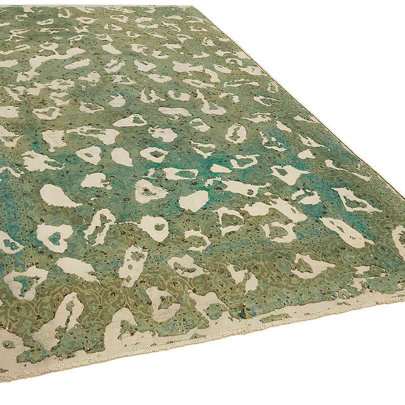 Overdyed Vintage El Dokuma Oryantal Halı - 235 cm x 344 cm - K0070520