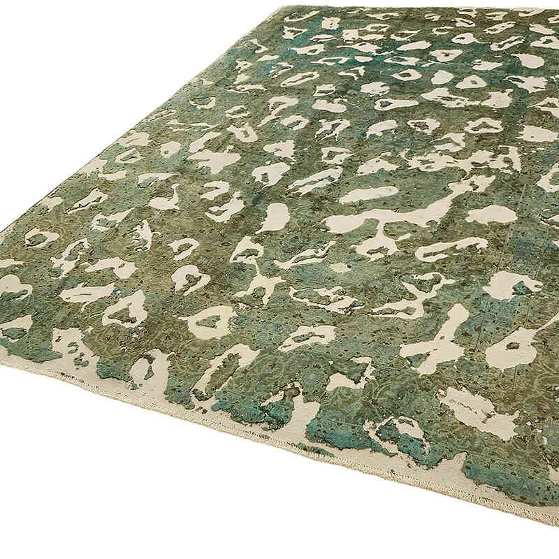 Overdyed Vintage El Dokuma Oryantal Halı - 235 cm x 344 cm - K0070520