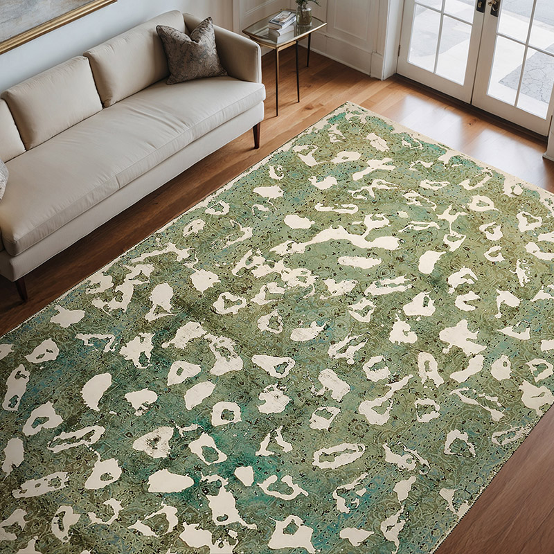 Overdyed Vintage El Dokuma Oryantal Halı - 235 cm x 344 cm - K0070520