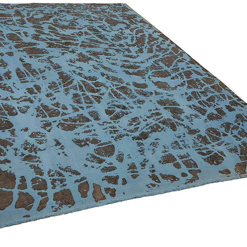 Alfombra Oriental Vintage Teñida a Mano Sobretintada - 272 cm x 370 cm - K0070521
