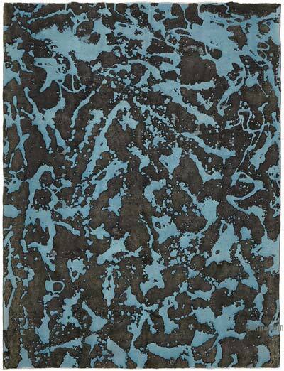 Alfombra Oriental Vintage Teñida a Mano Sobretintada - 280 cm x 370 cm