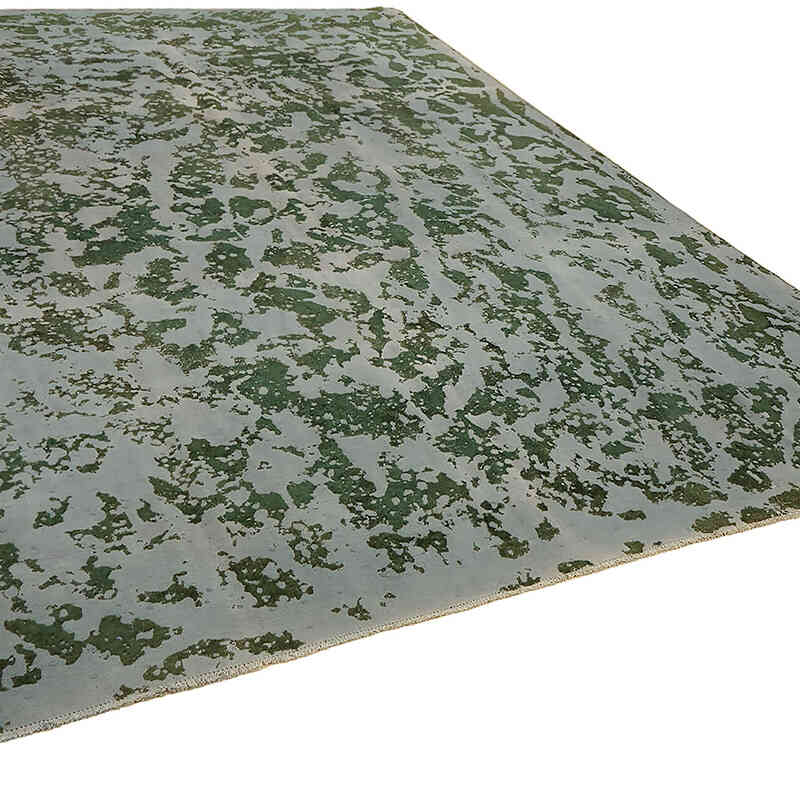 Overdyed Vintage Hand-knotted Oriental Rug - 9' 2" x 12' 5" (110" x 149") - K0070524