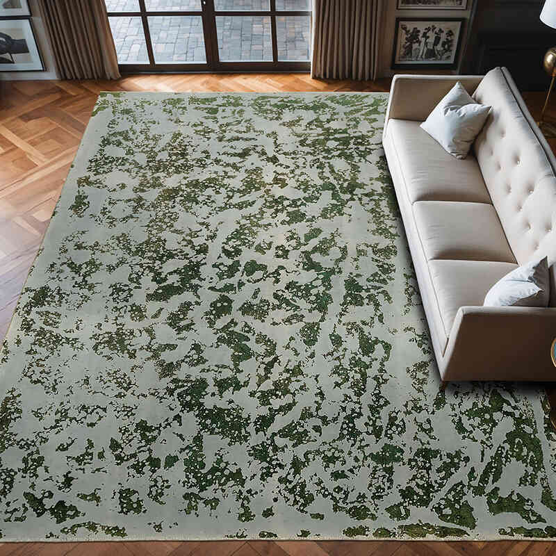 Overdyed Vintage Hand-knotted Oriental Rug - 9' 2" x 12' 5" (110" x 149") - K0070524