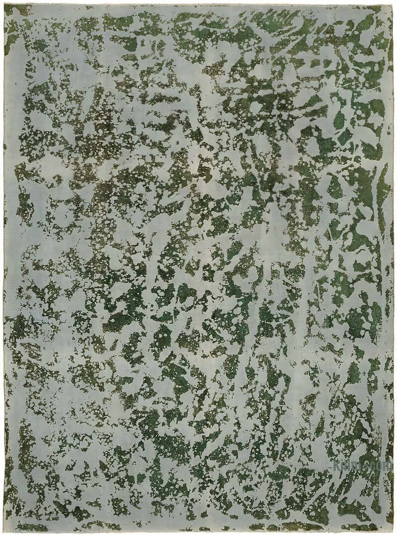 Overdyed Vintage Hand-knotted Oriental Rug - 9' 2" x 12' 5" (110" x 149") - K0070524