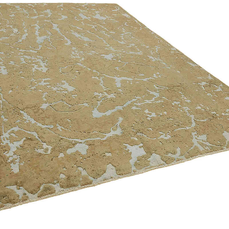 Alfombra Oriental Vintage Teñida a Mano Sobretintada - 287 cm x 378 cm - K0070525