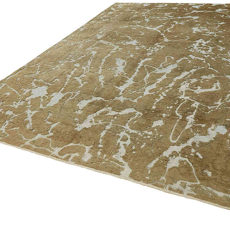 Alfombra Oriental Vintage Teñida a Mano Sobretintada - 287 cm x 378 cm - K0070525