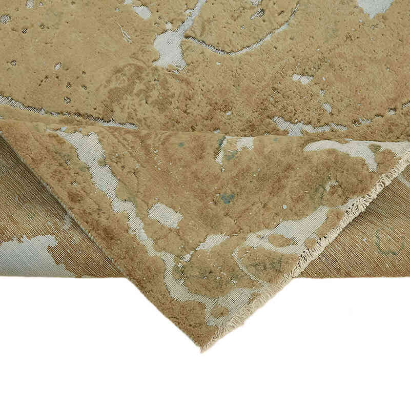 Alfombra Oriental Vintage Teñida a Mano Sobretintada - 287 cm x 378 cm - K0070525