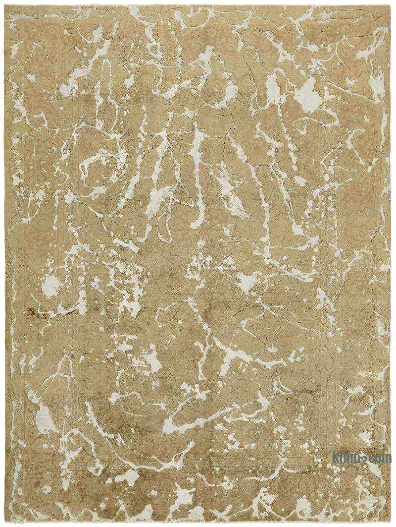 Alfombra Oriental Vintage Teñida a Mano Sobretintada - 287 cm x 378 cm - K0070525