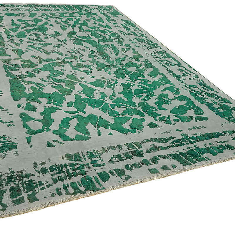 Overdyed Vintage Hand-knotted Oriental Rug - 8' 3" x 11' 11" (99" x 143") - K0070528