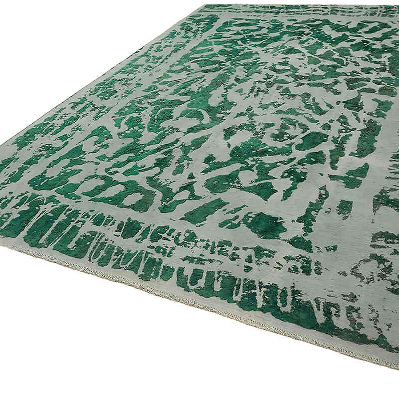 Overdyed Vintage Hand-knotted Oriental Rug - 8' 3" x 11' 11" (99" x 143") - K0070528