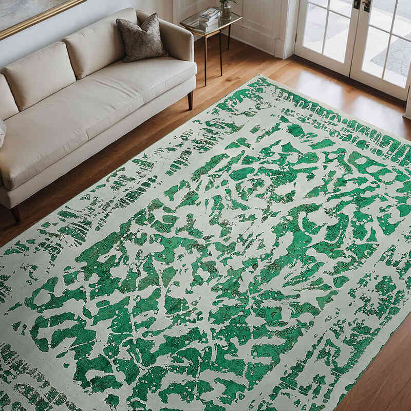 Overdyed Vintage Hand-knotted Oriental Rug - 8' 3" x 11' 11" (99" x 143") - K0070528