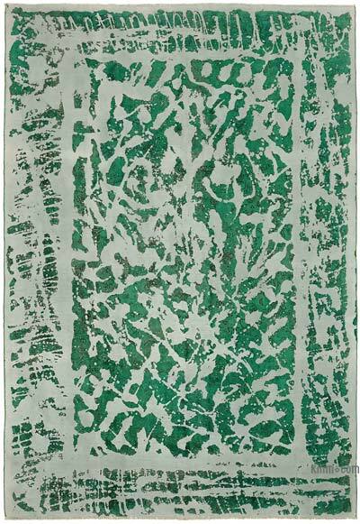 Overdyed Vintage Hand-knotted Oriental Rug - 8' 3" x 11' 11" (99" x 143")