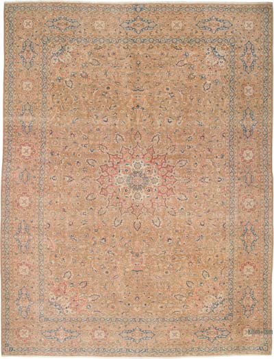 Vintage Hand-Knotted Oriental Rug - 9' 11" x 12' 11" (119" x 155")