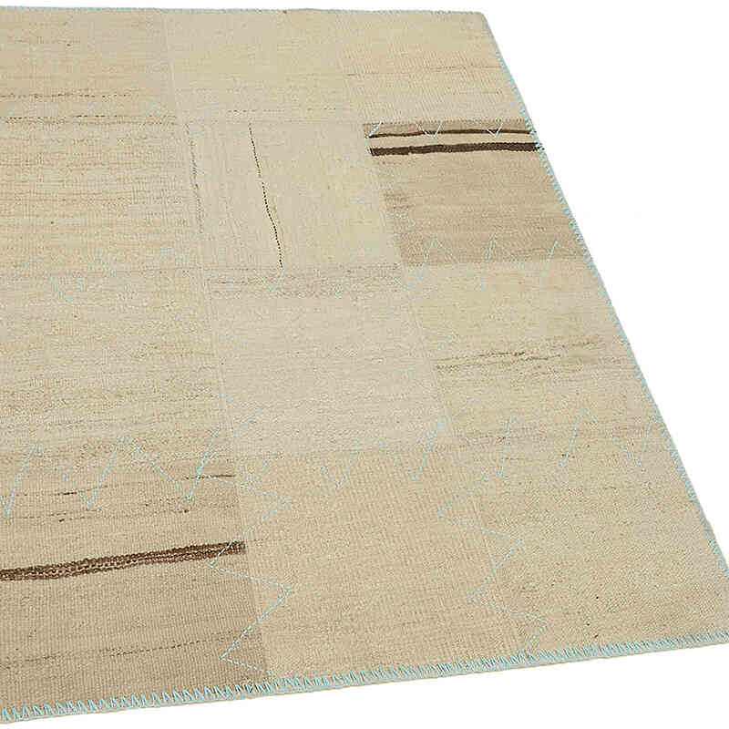 Patchwork Hemp Kilim Rug - 3' 1" x 4' 2" (37" x 50") - K0070540