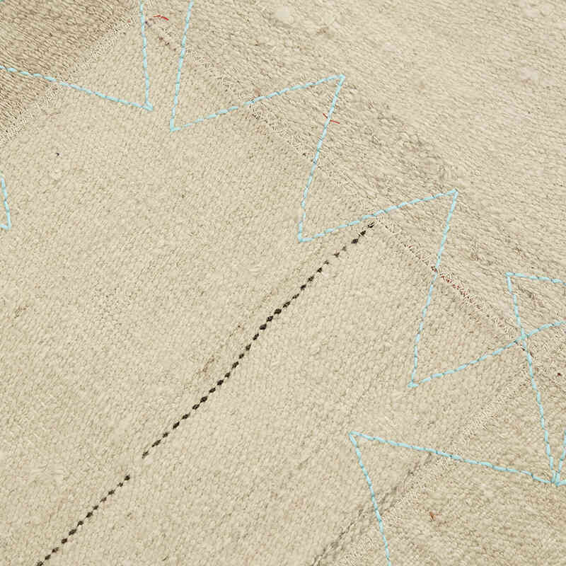 Patchwork Hemp Kilim Rug - 3' 1" x 4' 2" (37" x 50") - K0070540