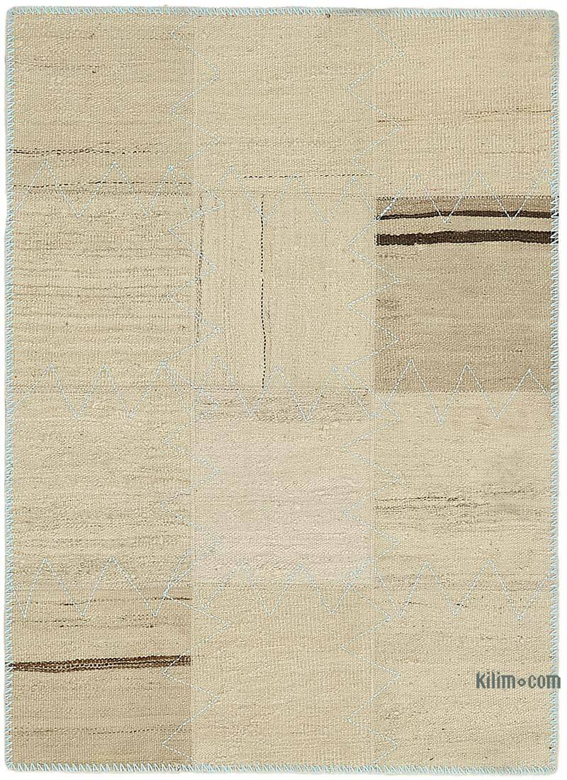 Patchwork Hemp Kilim Rug - 3' 1" x 4' 2" (37" x 50") - K0070540