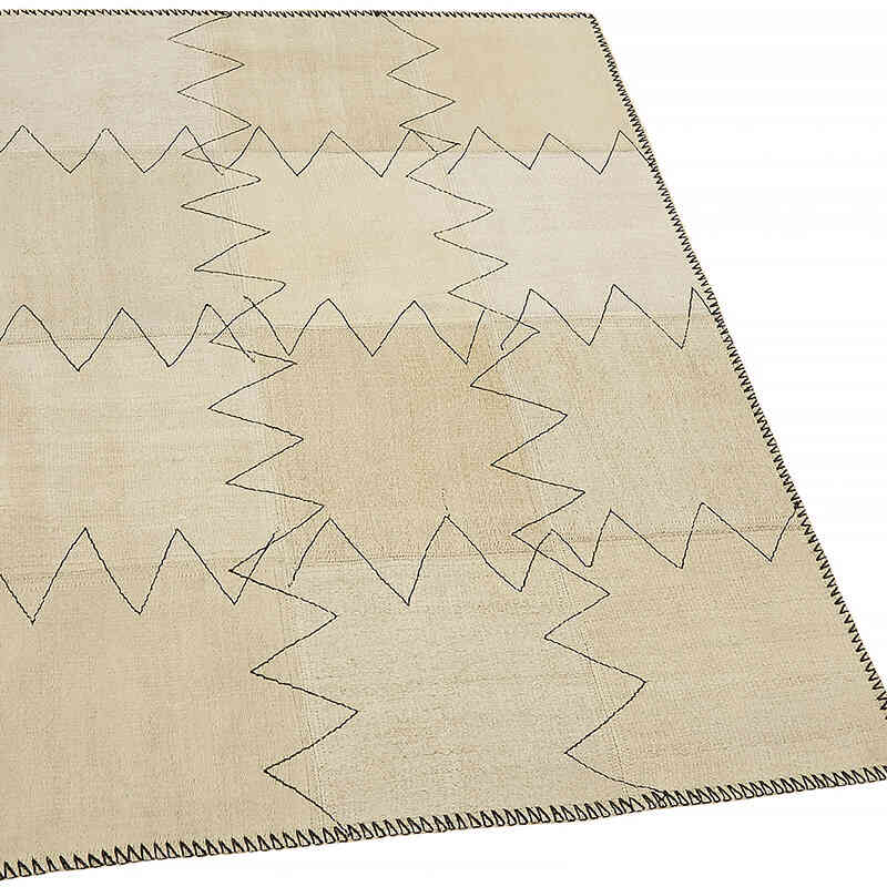 Patchwork Hemp Kilim Rug - 3' 1" x 4' 2" (37" x 50") - K0070541