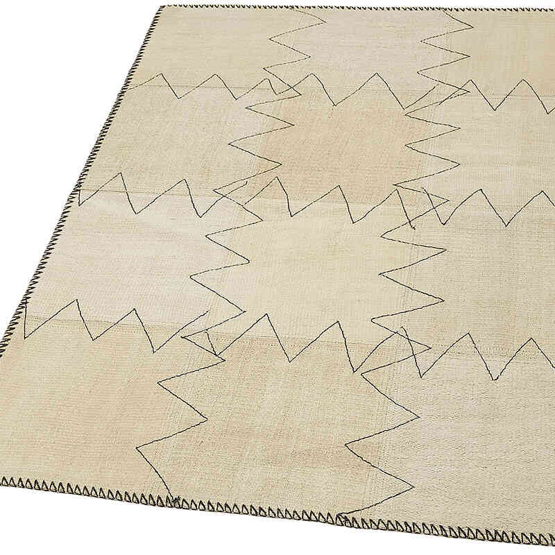 Patchwork Hemp Kilim Rug - 3' 1" x 4' 2" (37" x 50") - K0070541