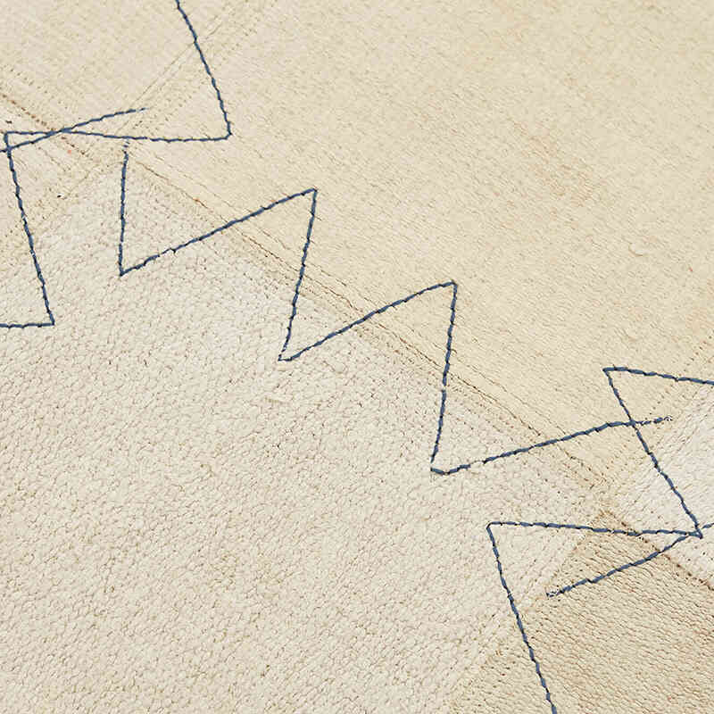 Alfombra Kilim de Cáñamo con Patchwork - 93 cm x 127 cm - K0070542