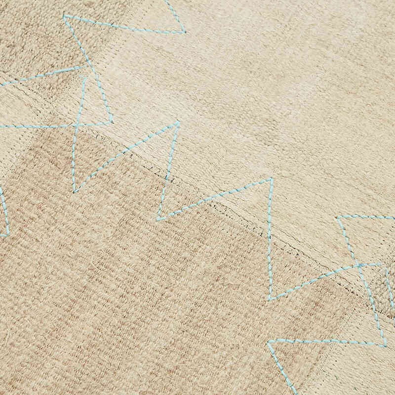 Alfombra Kilim de Cáñamo con Patchwork - 93 cm x 128 cm - K0070543