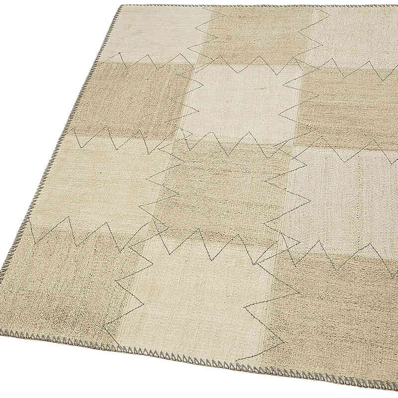 Patchwork Hemp Kilim Rug - 3' 1" x 4' 2" (37" x 50") - K0070544