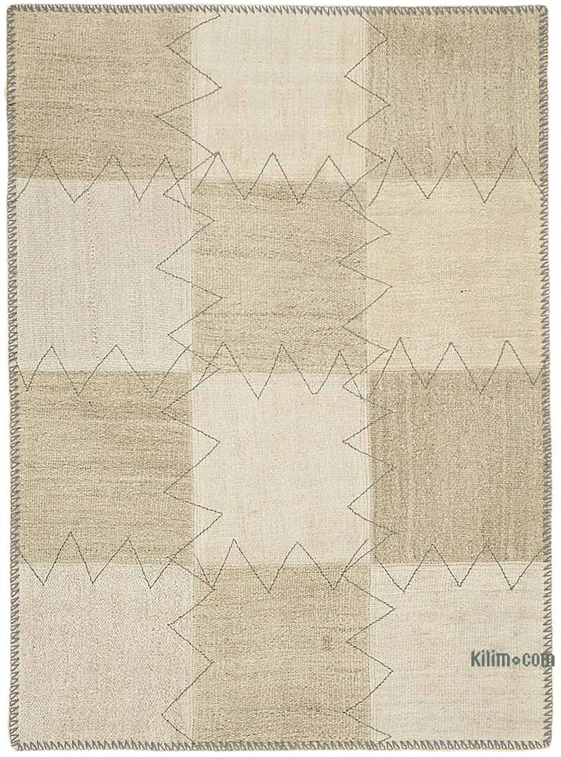 Patchwork Hemp Kilim Rug - 3' 1" x 4' 2" (37" x 50") - K0070544