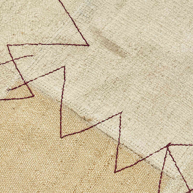 Alfombra Kilim de Cáñamo con Patchwork - 93 cm x 127 cm - K0070545