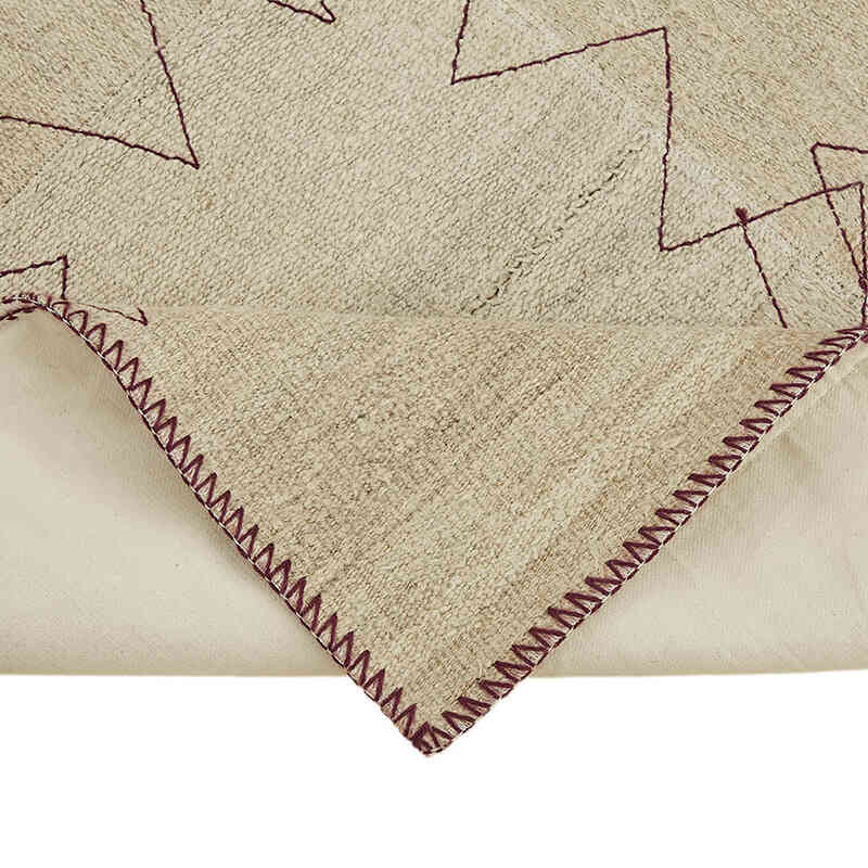 Patchwork Hemp Kilim Rug - 3' 1" x 4' 3" (37" x 51") - K0070547