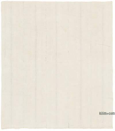 Vintage Anatolian Hemp Kilim Rug - 5' 11" x 6' 7" (71" x 79")