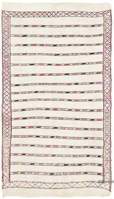 Vintage Anatolian Hemp Kilim Rug - 5' 6" x 9' 10" (66" x 118")