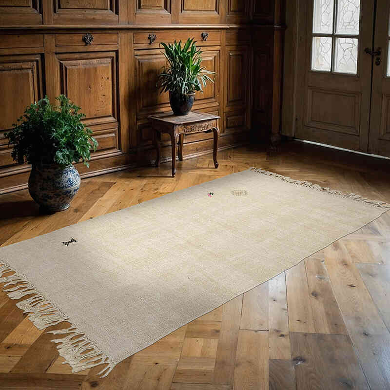 Vintage Anadolu Kendir Kilim - 157 cm x 267 cm - K0070565