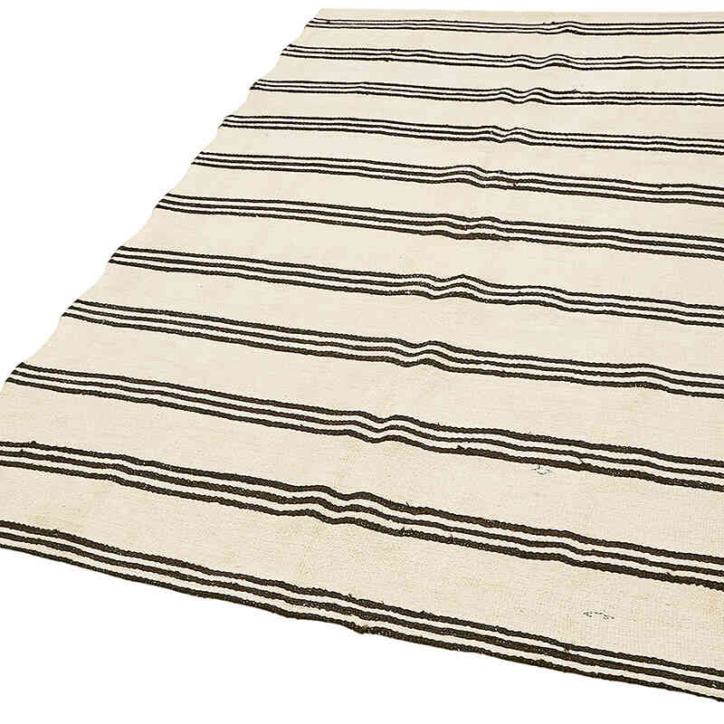 Vintage Anatolian Hemp Kilim Rug - 5' 3" x 7' 7" (63" x 91") - K0070566