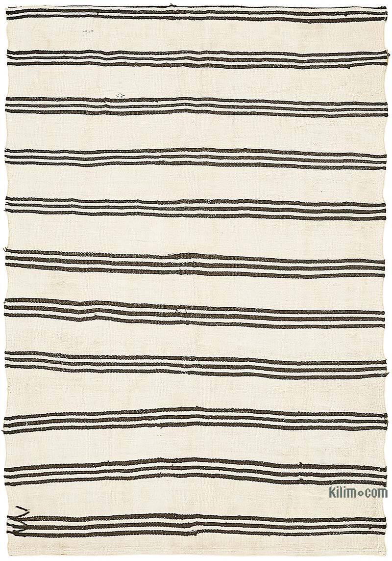 Vintage Anatolian Hemp Kilim Rug - 5' 3" x 7' 7" (63" x 91") - K0070566