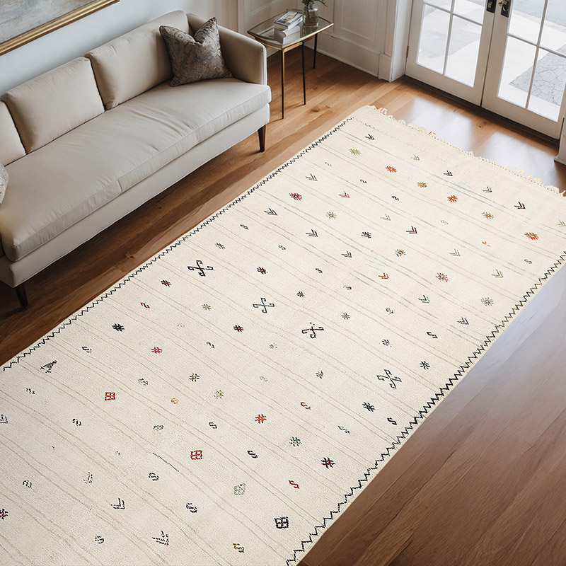 Vintage Anatolian Hemp Kilim Rug - 5' 9" x 11'  (69" x 132") - K0070576